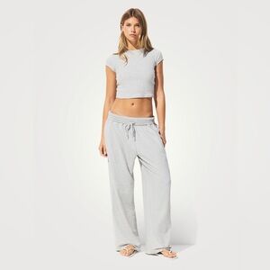 SKIMS Cotton Jersey Wide-Leg Pants